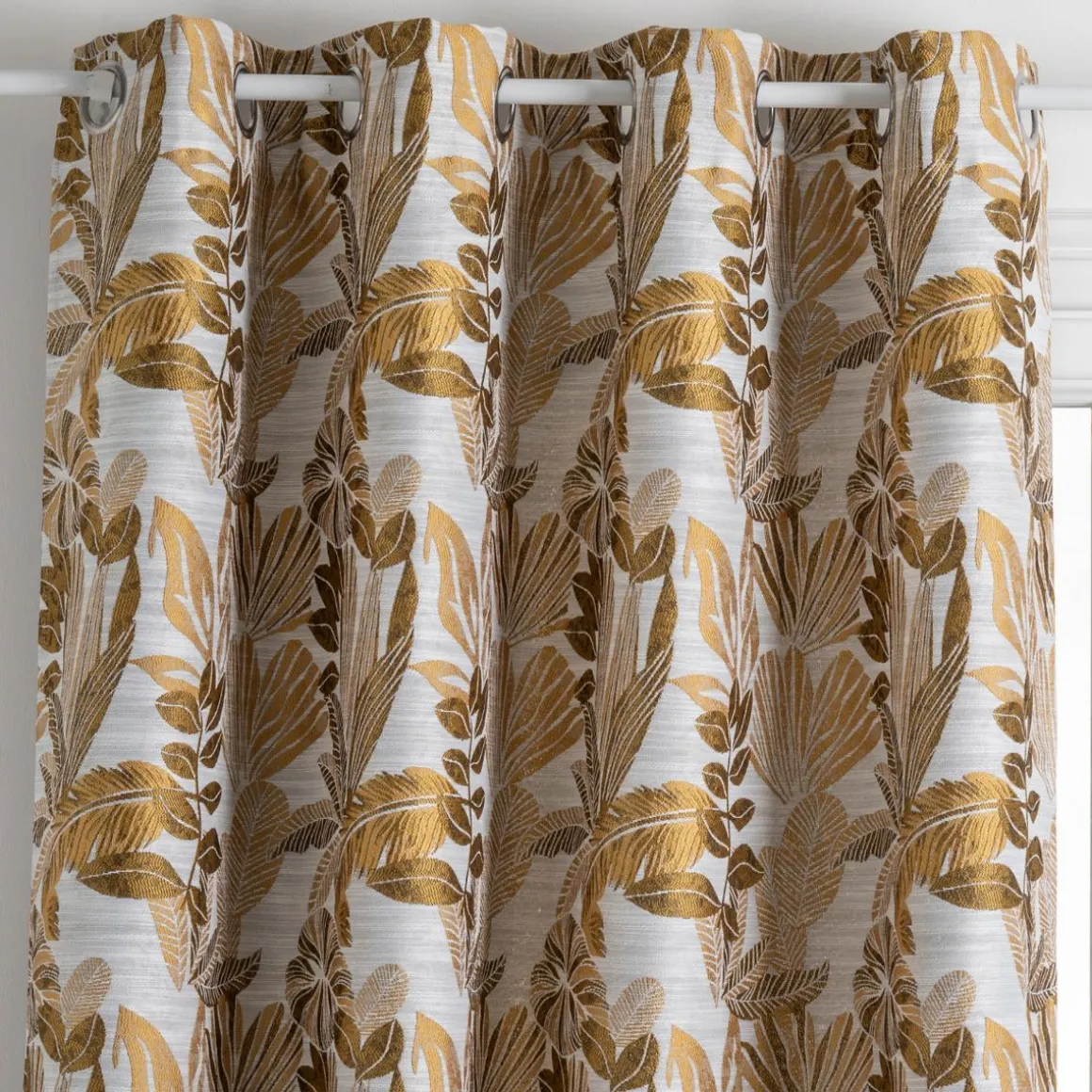 RIDEAU JACQUARD BEJUCO OCRE 140X260CM