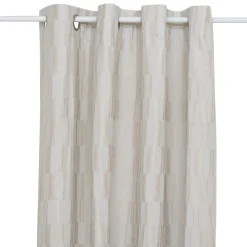 RIDEAU JACQUARD LEYNA BEIGE LIN 140X260CM