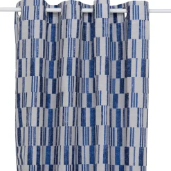 RIDEAU JACQUARD LEYNA INDIGO 140X260CM