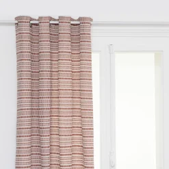RIDEAU JACQUARD MICAH TERRACOTTA 130X260CM