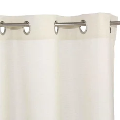 RIDEAU MEMO A OEILLETS IVOIRE 140X260CM