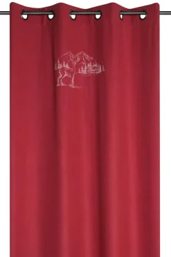 RIDEAU MONTAGNE 135X260CM ROUGE