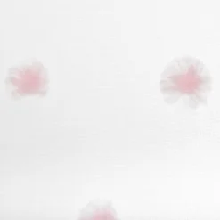 RIDEAU MULTI POMPOMS ROSE 240X140CM