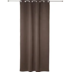 RIDEAU OCCULTANT TAUPE 135X240CM X2 PIECES