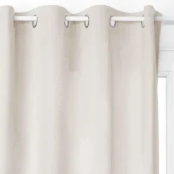 RIDEAU OCCULTANT VELOURS IVOIRE 140X260CM