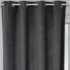 RIDEAU OCCULTANT VELOURS OTTO GRIS 140X260CM