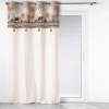 RIDEAU OEILLETS 140X240CM COTON KENYA LODGE TAUPE