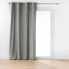 RIDEAU OEILLETS 135X260CM COTON TWILY GRIS
