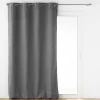 RIDEAU OEILLETS 140X260CM ISOLANT JUPITER ANTHRACITE