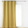 RIDEAU OEILLETS 140X260CM ISOLANT JUPITER OCRE