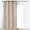 RIDEAU OEILLETS 140X260CM ISOLANT UNI JUPITER LIN