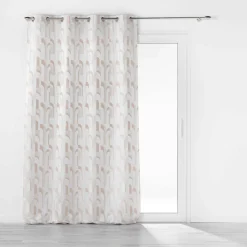 RIDEAU OEILLETS 140X260CM JACQUARD MEDICIS NATUREL