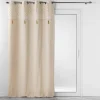 RIDEAU OEILLETS 140X240CM METALLISE RAFINA