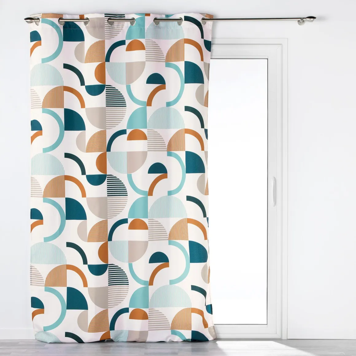 RIDEAU OEILLETS 140X260CM NEOLINE BLEU