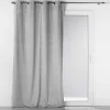 RIDEAU OEILLETS 135X240CM OCCULTANT VELOURS AQUARELLE GRIS