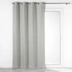 RIDEAU OEILLETS 140X260CM 100 OCCULTANT CREPUSCULE GRIS