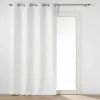 RIDEAU OEILLETS 135X240CM OCCULTANT CHINEA BLANC