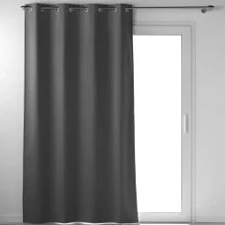 RIDEAU OEILLETS 135X260CM OCCULTANT OCCULTISS ANTHRACITE