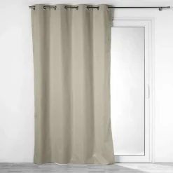 RIDEAU OEILLETS 140X260CM OCCULTANT DARKO NOISETTE