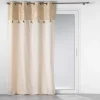 RIDEAU OEILLETS 140X240CM SOLEA OR