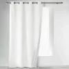 RIDEAU OEILLETS 140X260CM THERMIQUE ICEMOUNT BLANC