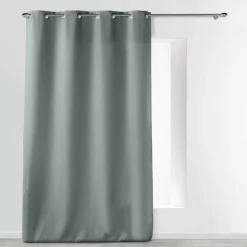 RIDEAU OEILLETS 140X280CM UNI ESSENTIEL GRIS