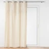 RIDEAU OEILLETS 140X240CM UNI TUFTE ATHENA NATUREL