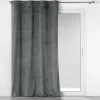 RIDEAU OEILLETS 140X260CM VELOURS COTELE CASUAL ANTHRACITE