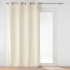 RIDEAU OEILLETS 135X260CM VELOURS UNI NOVANA LIN