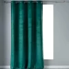 RIDEAU OEILLETS 140X240CM VELOURS UNI VELVETINE PETROLE
