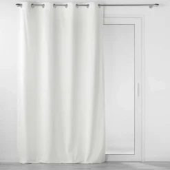 RIDEAU OEILLETS 140X260CM VELOURS VELOURIANE BLANC