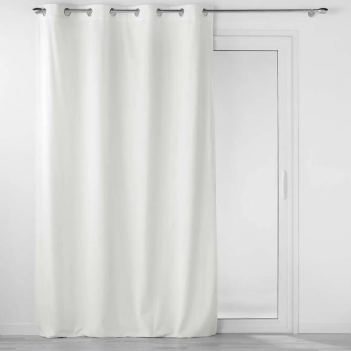 RIDEAU OEILLETS 140X260CM VELOURS VELOURIANE BLANC