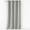 RIDEAU OEILLET 140X240CM SUEDE UNI SULTANE GRIS