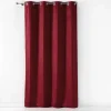 RIDEAU OEILLET 140X240CM SUEDE UNI SULTANE BORDEAUX