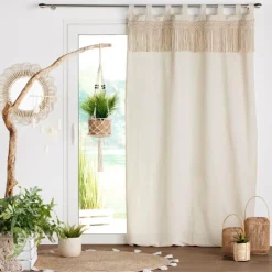 RIDEAU PASSANTS 140X240CM UNI MACRAME SAMAYA
