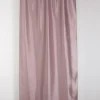 RIDEAU PEGAZE ROSE 138X300CM GALON FRONCEUR PATTE CACHEE