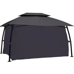 RIDEAUX TONNELLE MALDIVES 4X3M ARDOISE