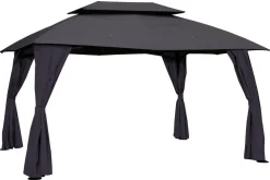 RIDEAUX TONNELLE MALDIVES 4X3M ARDOISE