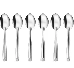 RIGA LOT 6 CUILLERES A SOUPE INOX EN VRAC