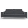 ROMA CANAPE 3 PLACES GRIS FONCE SERENO 695