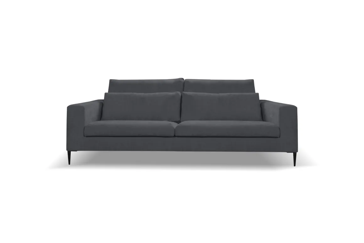 ROMA CANAPE 3 PLACES GRIS FONCE SERENO 695