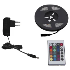 RUBAN LED 10M COULEUR REGLABLE SUR SECTEUR