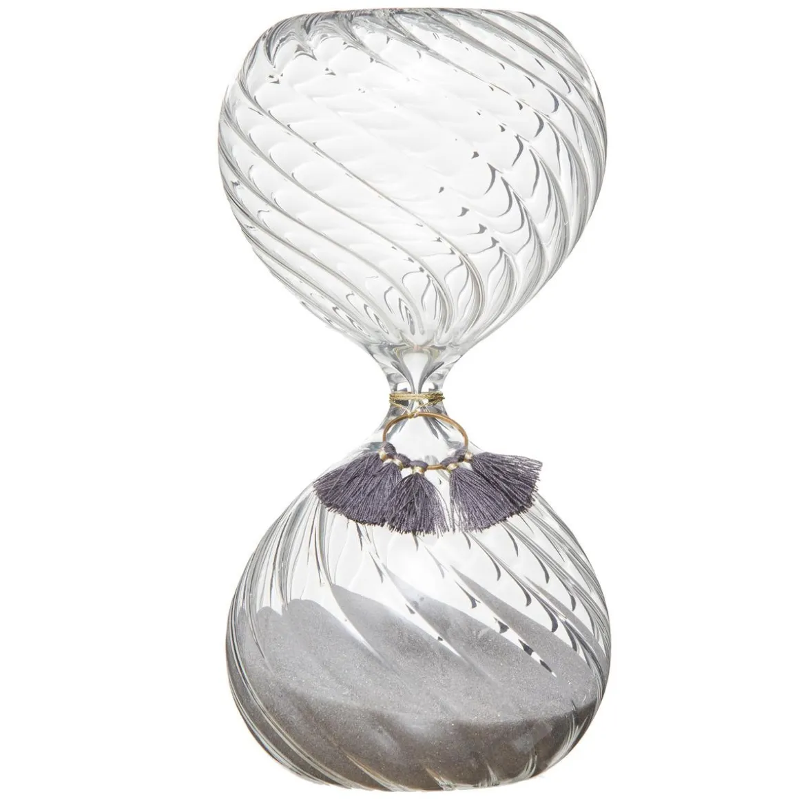SABLIER POMPON NIGHT H.18.5CM