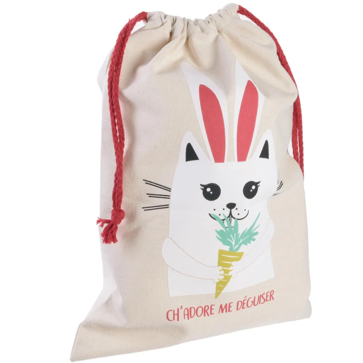 SAC PYJAMA TOILE 35X27CM