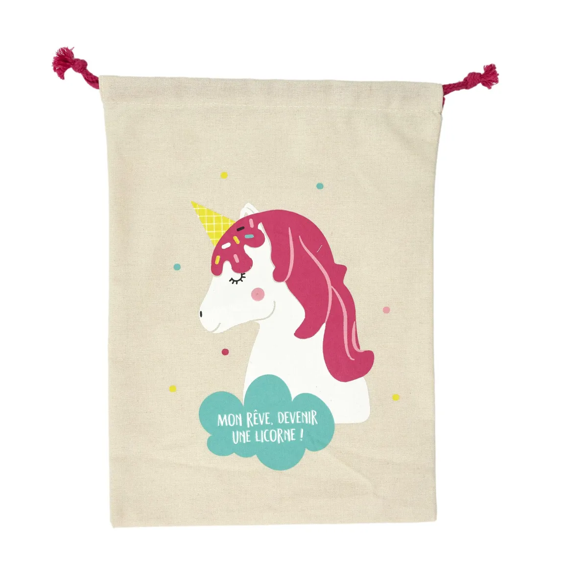 SAC PYJAMA TOILE 35X27CM