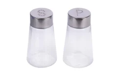 SALIERE POIVRIERE VERRE ET INOX