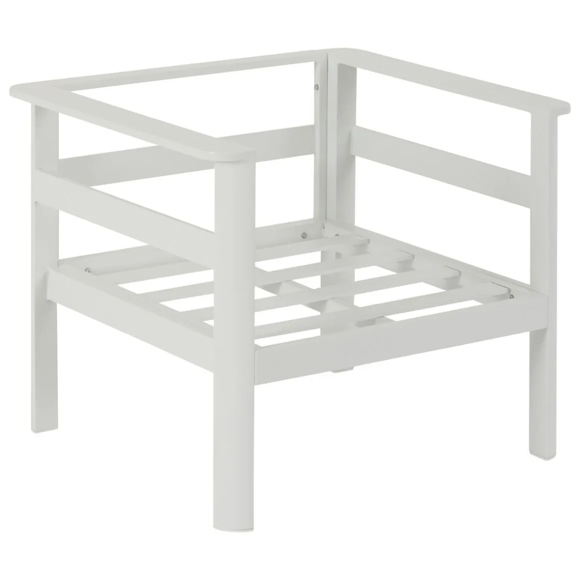 SALON ANGLE PARADIZE BLANC 6 PLACES
