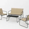 SALON DE JARDIN ESSENTIEL BEIGE 4 PLACES