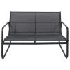 SALON JARDIN ESSENTIEL ANTHRACITE 4 PLACES