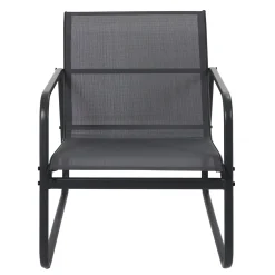 SALON JARDIN ESSENTIEL ANTHRACITE 4 PLACES